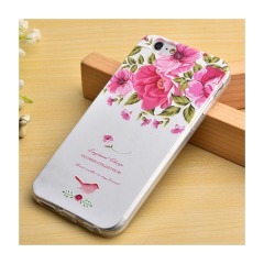 3D-чехол "Весенний сад" для iPhone 5/5S/5SE (розовый, силикон)