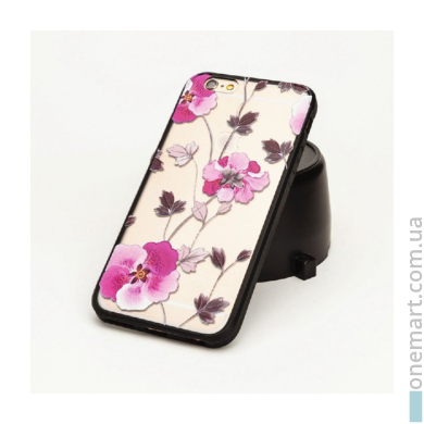 3D-чохол "Рожеві квіти" для iPhone 6/6S (рожевий, силікон)