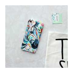 Чехол "Акварельная зебра" для iPhone 7 (разноцветный, пластик)