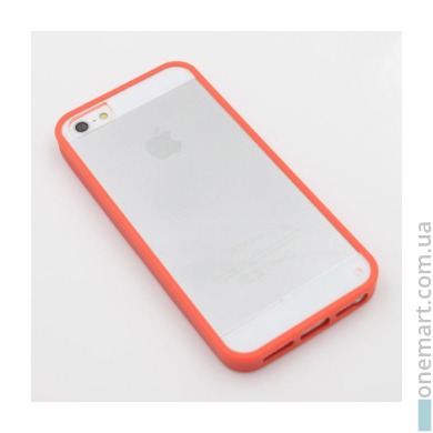 Чехол-бампер для iPhone 5/5S/5SE (красный, пластик)