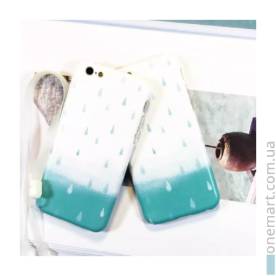 Чохол "Легкий дощ" для iPhone 6/6S (білий, силікон)