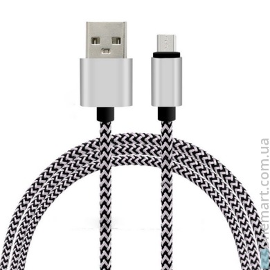 Кабель USB - Micro USB (1 м, серый)