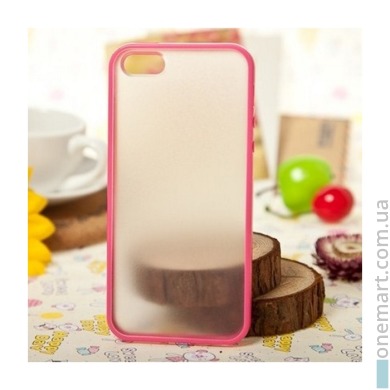 Чехол-бампер для iPhone 5/5S/5SE (розовый, пластик)