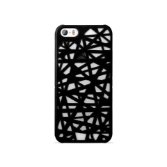 Чехол "Птичье гнездо" для iPhone 5/5S/5SE (чёрный, пластик)