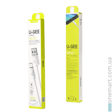 Кабель USAMS USB - Micro USB (1 м, білий)