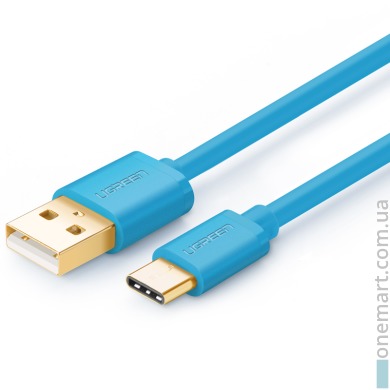 Кабель UGREEN USB - USB Type C (1.5 м, синий)