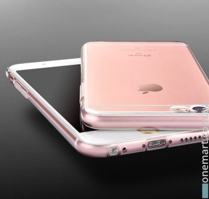 Захисний чохол з заглушками проти пилу для iPhone 6/6S (прозорий, силікон)