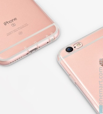 Захисний чохол з заглушками проти пилу для iPhone 6/6S (прозорий, силікон)