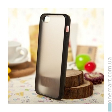 Чехол-бампер для iPhone 5/5S/5SE (чёрный, пластик)