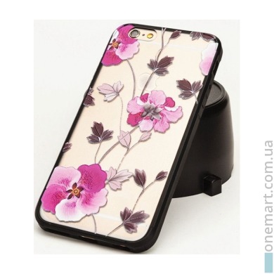 3D-чохол "Рожеві квіти" для iPhone 5/5S/5SE (рожевий, силікон)