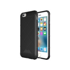 Противоударный защитный чехол для iPhone 6/6S (чёрный, силикон)