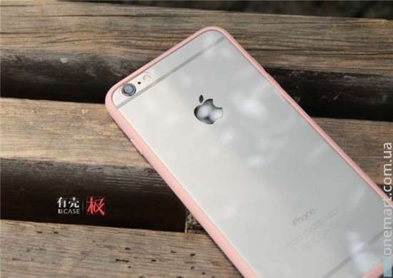 Ультратонкий защитный чехол U.CASE для iPhone 6/6S (розовый, пластик)