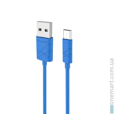 Кабель USAMS USB - Micro USB (1 м, синій)