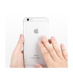 Премиальный защитный чехол с отверстиями под кнопки и разъёмы для iPhone 6/6S (прозрачный, пластик)