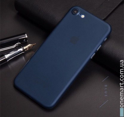 Премиальный ультратонкий защитный чехол CAFELE для iPhone 7 Plus (синий, пластик)