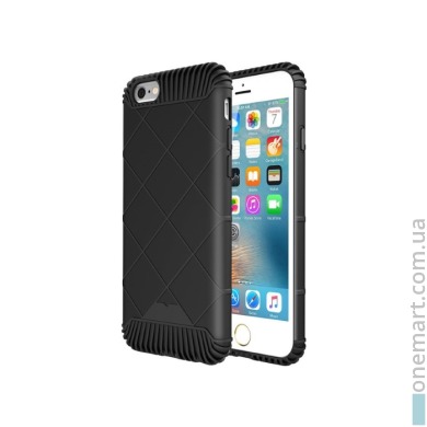 Протиударний захисний чохол для iPhone 6 Plus/6S Plus (чорний, силікон)