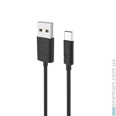 Кабель USAMS USB - Micro USB (1 м, чорний)