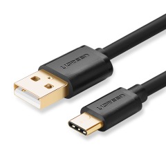 Кабель UGREEN USB - USB Type C (3 м, чёрный)