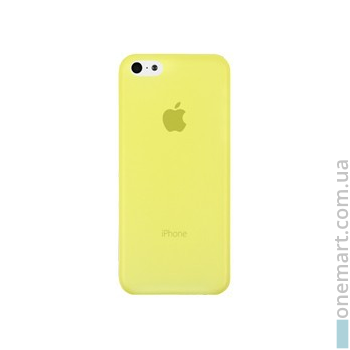 Защитный чехол с отверстиями под кнопки для iPhone 5/5S/5SE (жёлтый, пластик)