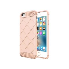 Противоударный защитный чехол для iPhone 5/5S/5SE (розовый, силикон)