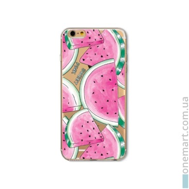Чехол "Розовые сладости" для iPhone 6/6S (розовый, силикон)