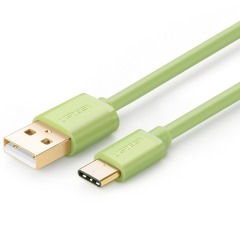 Кабель UGREEN USB - USB Type C (1.5 м, зелёный)